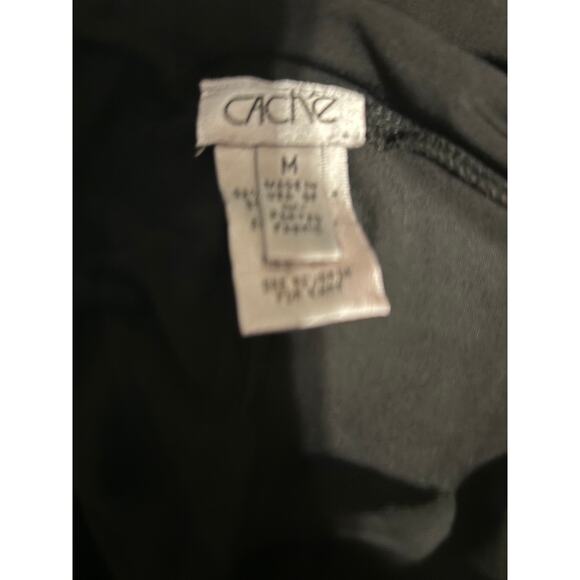 Cache Mother Of Pearl Self Belt Buckle Asymmetrical Stretch Skirt $118 New NWT - Picture 6 of 6